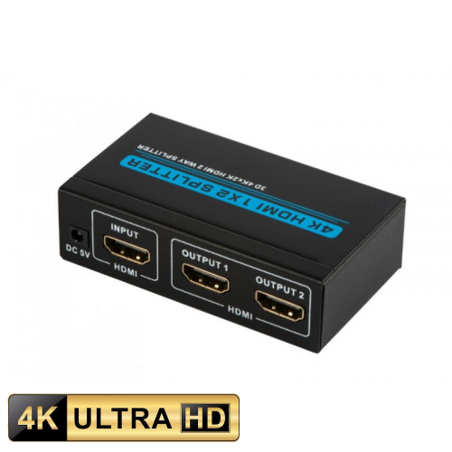  HDMI Shperndares/Perforcus 4K, 3D nga 1 resiver, llaptop ne 2 TV ose projektor