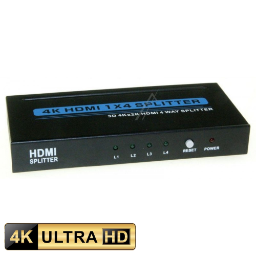 HDMI Shperndares 1 hyrje me 4 dalje Full HD / 3D / 4K