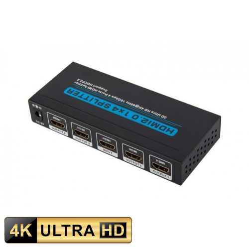 HDMI Shperndares 2.0 - 1 X IN - 4 X OUT, 3D, 4K*2K@60HZ 
