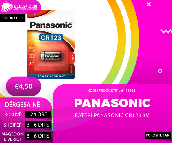 Bateri Panasonic CR123 3V