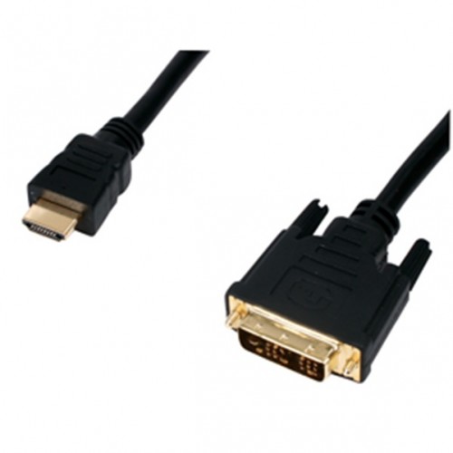 HDMI - DVI 18+1p, 5m kabell me kontakte te flakrume