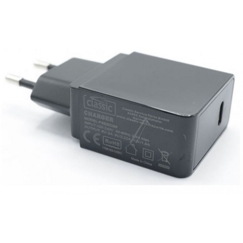 Adapter rryme USB C 18W  5 V / 3 A, 9 V / 2 A, 12 V / 1.5 A