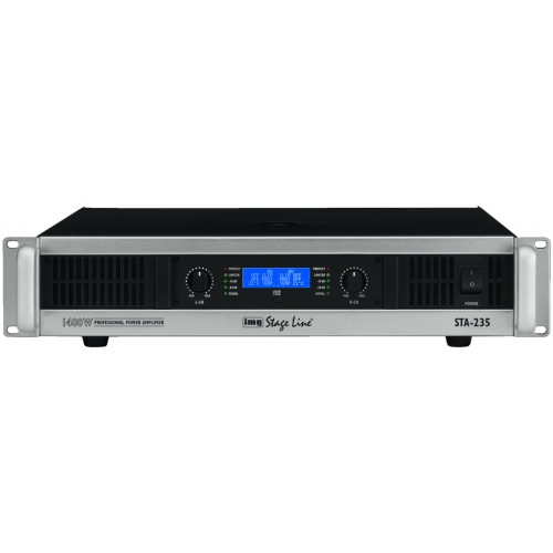 Stereo PA amplifier, 1,400 W