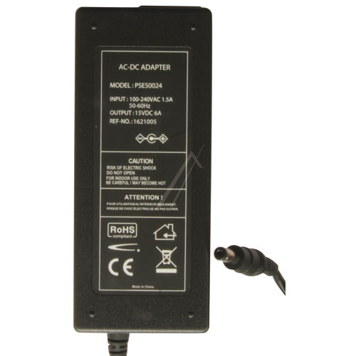 Acer adapter rryme per llaptopv15V-6,0A / 90W