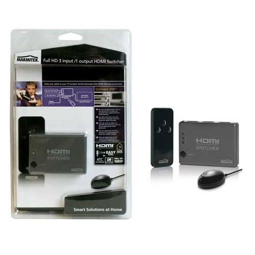 Full HD 3 input /1 output HDMI Switcher with 3D support