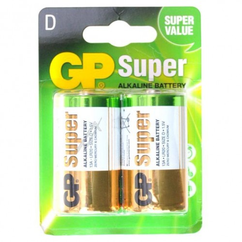 GP bateri 1,5V, Tipi: D / Mono / LR20 / 33600