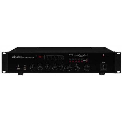 5-zone mono PA mixing amplifier PA-312DMP