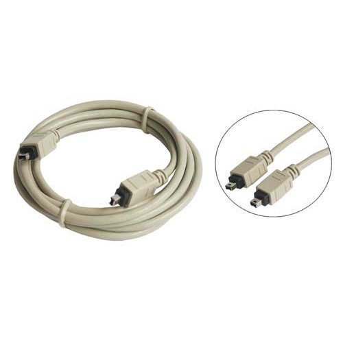 IEEE1394 FireWire Lloptop kabell 2x4pol