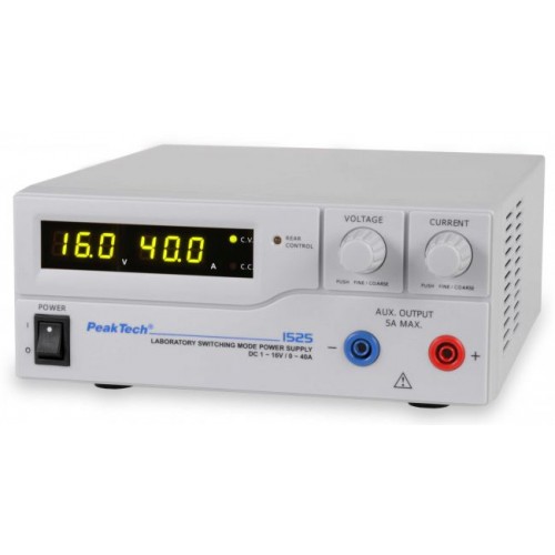 Laboratory Switching Mode Power Supply DC 1 - 16 V / 0 - 40 A