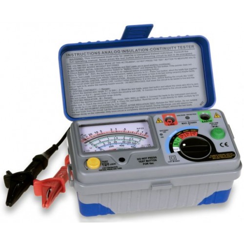PeakTech Analogue Insulation Tester, 250/500/1000 V